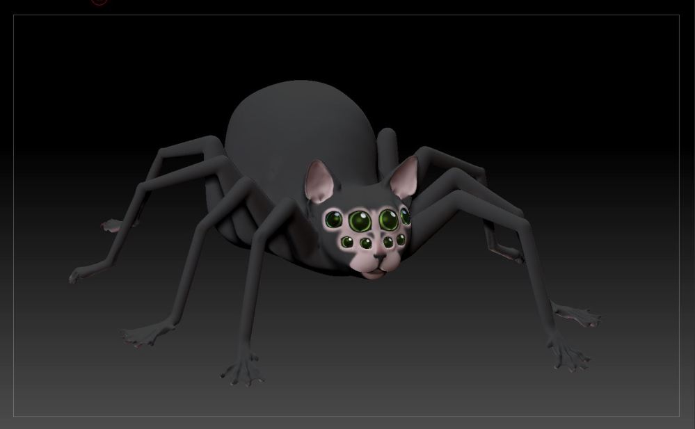 catSpiderInZbrush